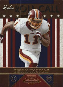2008 Playoff Contenders - Rookie Roll Call #4 Devin Thomas Front