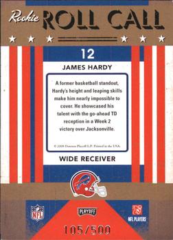 2008 Playoff Contenders - Rookie Roll Call #12 James Hardy Back