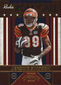 2008 Playoff Contenders - Rookie Roll Call #13 Jerome Simpson Front