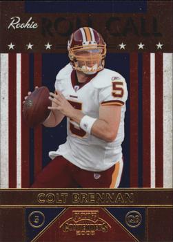 2008 Playoff Contenders - Rookie Roll Call #28 Colt Brennan Front