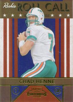2008 Playoff Contenders - Rookie Roll Call #34 Chad Henne Front