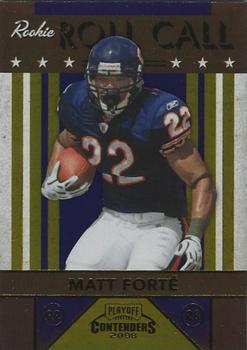 2008 Playoff Contenders - Rookie Roll Call Gold #14 Matt Forte Front