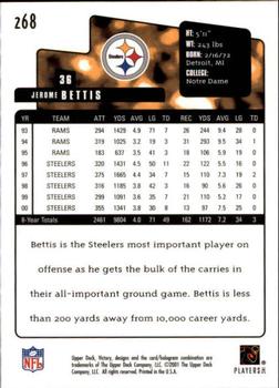 2001 Upper Deck Victory #268 Jerome Bettis Back