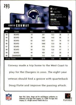 2001 Upper Deck Victory #293 Curtis Conway Back