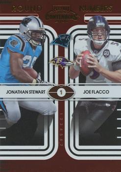 2008 Playoff Contenders - Round Numbers #4 Jonathan Stewart / Joe Flacco Front
