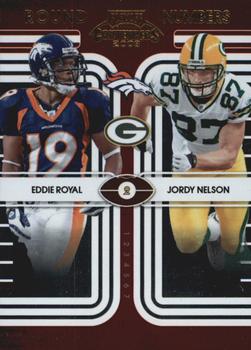 2008 Playoff Contenders - Round Numbers #12 Eddie Royal / Jordy Nelson Front