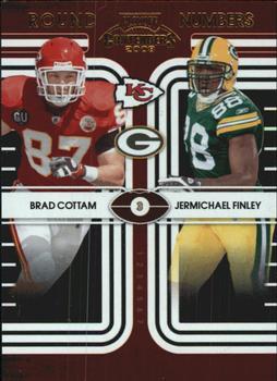 2008 Playoff Contenders - Round Numbers #21 Brad Cottam / Jermichael Finley Front