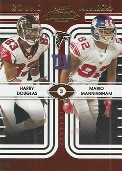 2008 Playoff Contenders - Round Numbers #23 Harry Douglas / Mario Manningham Front