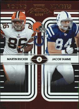 2008 Playoff Contenders - Round Numbers #25 Martin Rucker / Jacob Tamme Front