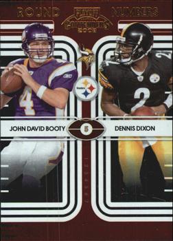 2008 Playoff Contenders - Round Numbers #27 John David Booty / Dennis Dixon Front