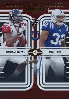 2008 Playoff Contenders - Round Numbers #31 Thomas Brown / Mike Hart Front