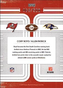 2008 Playoff Contenders - Round Numbers #34 Cory Boyd / Allen Patrick Back