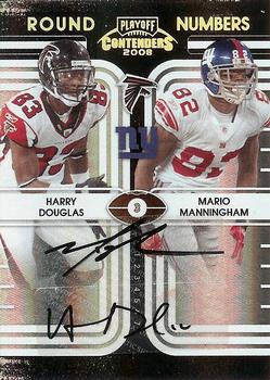 2008 Playoff Contenders - Round Numbers Autographs #23 Harry Douglas / Mario Manningham Front