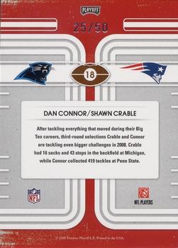 2008 Playoff Contenders - Round Numbers Black #18 Dan Connor / Shawn Crable Back