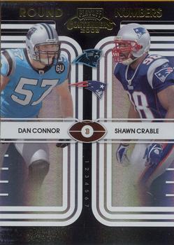 2008 Playoff Contenders - Round Numbers Black #18 Dan Connor / Shawn Crable Front