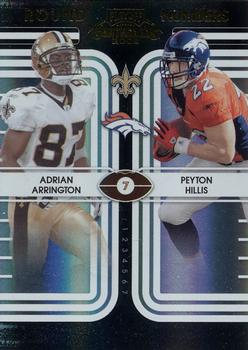 2008 Playoff Contenders - Round Numbers Black #35 Adrian Arrington / Peyton Hillis Front