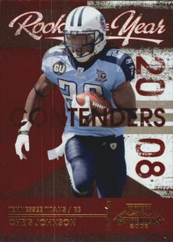 2008 Playoff Contenders - ROY Contenders #14 Chris Johnson Front