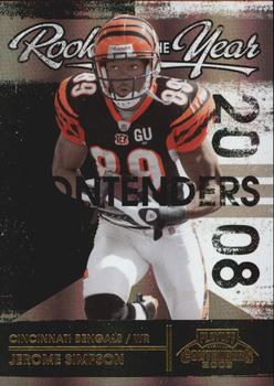 2008 Playoff Contenders - ROY Contenders Black #25 Jerome Simpson Front