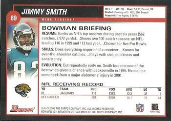 2002 Bowman #69 Jimmy Smith Back