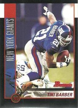 2002 Bowman #94 Tiki Barber Front