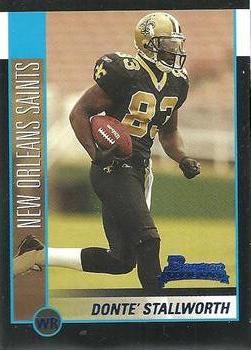 2002 Bowman #111 Donte' Stallworth Front