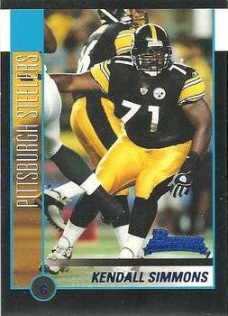 2002 Bowman #227 Kendall Simmons Front