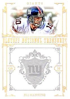 2008 Playoff National Treasures - Gold #22 Eli Manning Front