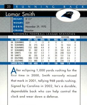 2002 Donruss #25 Lamar Smith Back