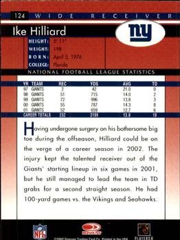 2002 Donruss #124 Ike Hilliard Back