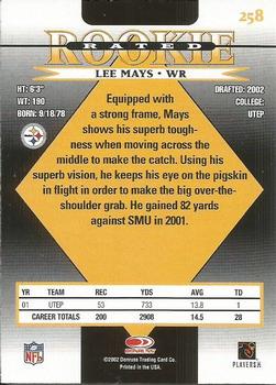 2002 Donruss #258 Lee Mays Back