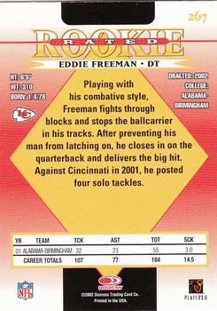 2002 Donruss #267 Eddie Freeman Back