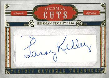 2008 Playoff National Treasures - Heisman Cuts #2 Larry Kelley Front