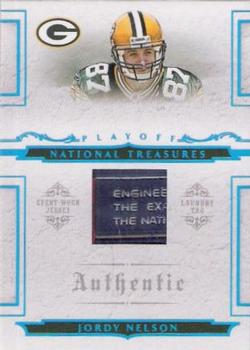 2008 Playoff National Treasures - Rookie Laundry Tags #120 Jordy Nelson Front
