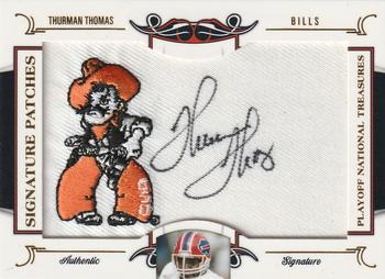 2008 Playoff National Treasures - Signature Patches College #67 Thurman Thomas Front