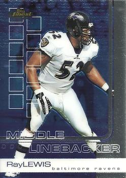 2002 Finest #40 Ray Lewis Front