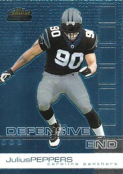 2002 Finest #77 Julius Peppers Front