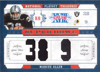 2008 Playoff National Treasures - Super Bowl Material Final Score #10 Marcus Allen Front