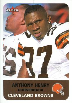 2002 Fleer #87 Anthony Henry Front