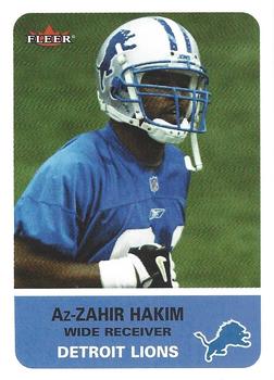 2002 Fleer #163 Az-Zahir Hakim Front