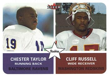 2002 Fleer #286 Chester Taylor / Cliff Russell Front