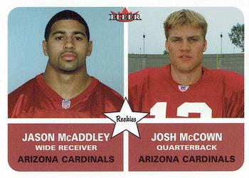 2002 Fleer #287 Jason McAddley / Josh McCown Front