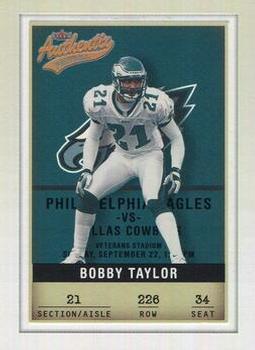 2002 Fleer Authentix #226 Bobby Taylor Front