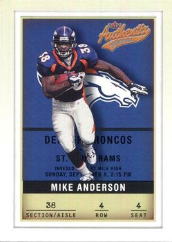 2002 Fleer Authentix #4 Mike Anderson Front