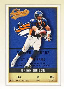 2002 Fleer Authentix #6 Brian Griese Front