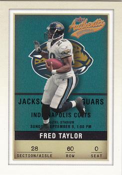 2002 Fleer Authentix #60 Fred Taylor Front