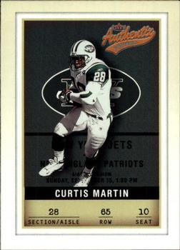 2002 Fleer Authentix #65 Curtis Martin Front