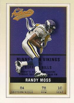 2002 Fleer Authentix #78 Randy Moss Front