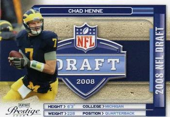 2008 Playoff Prestige - NFL Draft #NFL-20 Chad Henne Front