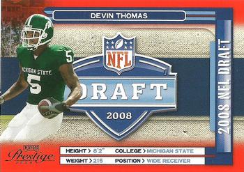 2008 Playoff Prestige - NFL Draft #NFL-32 Devin Thomas Front