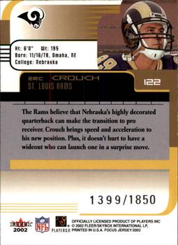 2002 Fleer Focus Jersey Edition #122 Eric Crouch Back